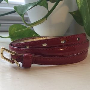 Patent Leather Red Belt